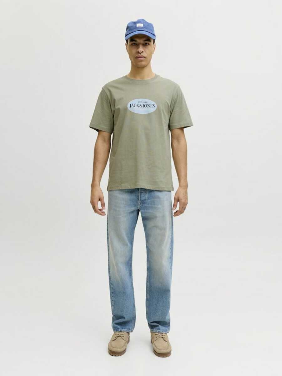 Jack Jones Catskılls Front Logo Regular Fit Erkek Tişört 12297891 - 3