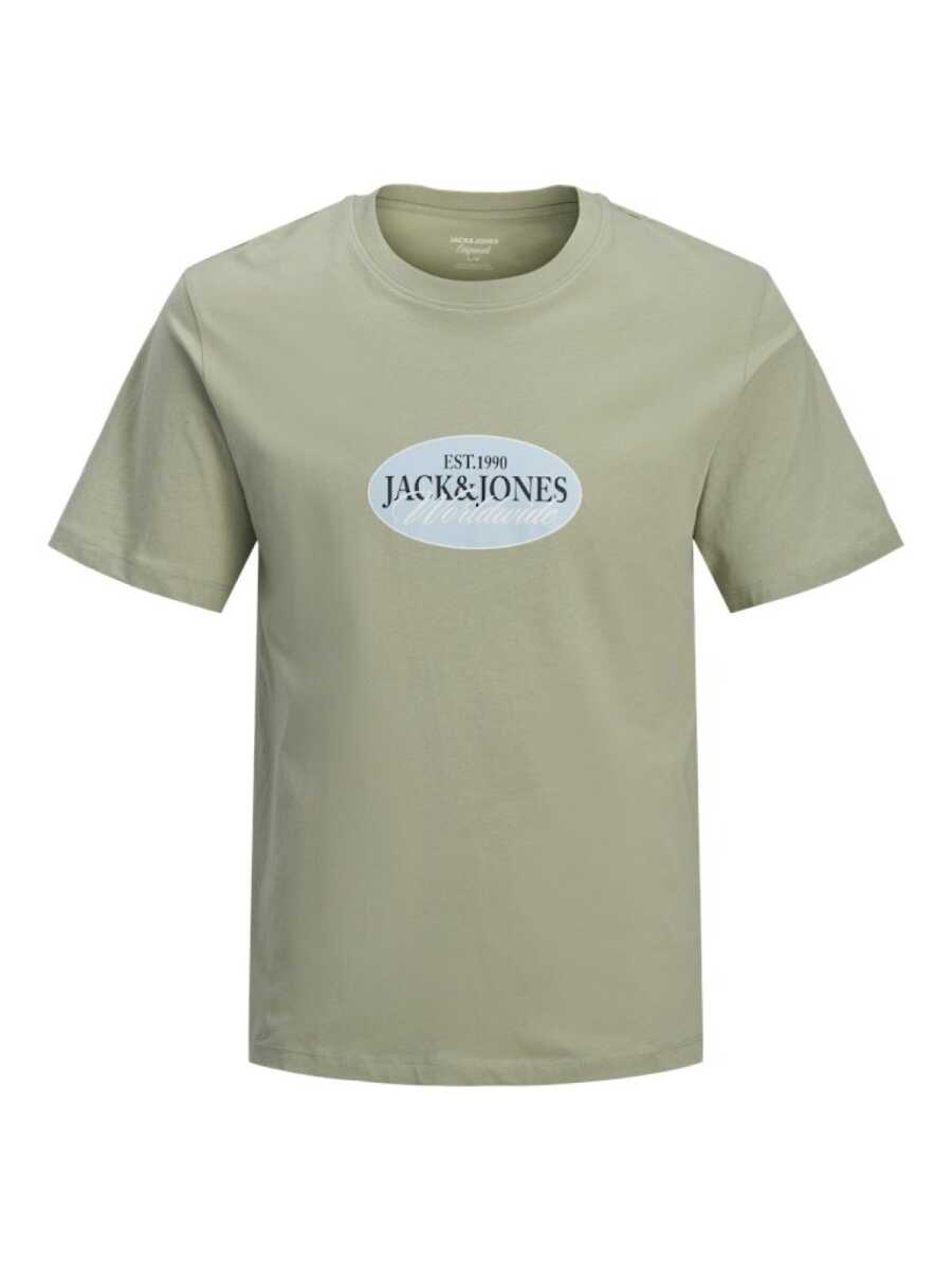 Jack Jones Catskılls Front Logo Regular Fit Erkek Tişört 12297891 - 5