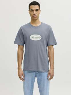 Jack Jones Catskılls Front Logo Regular Fit Erkek Tişört 12297891