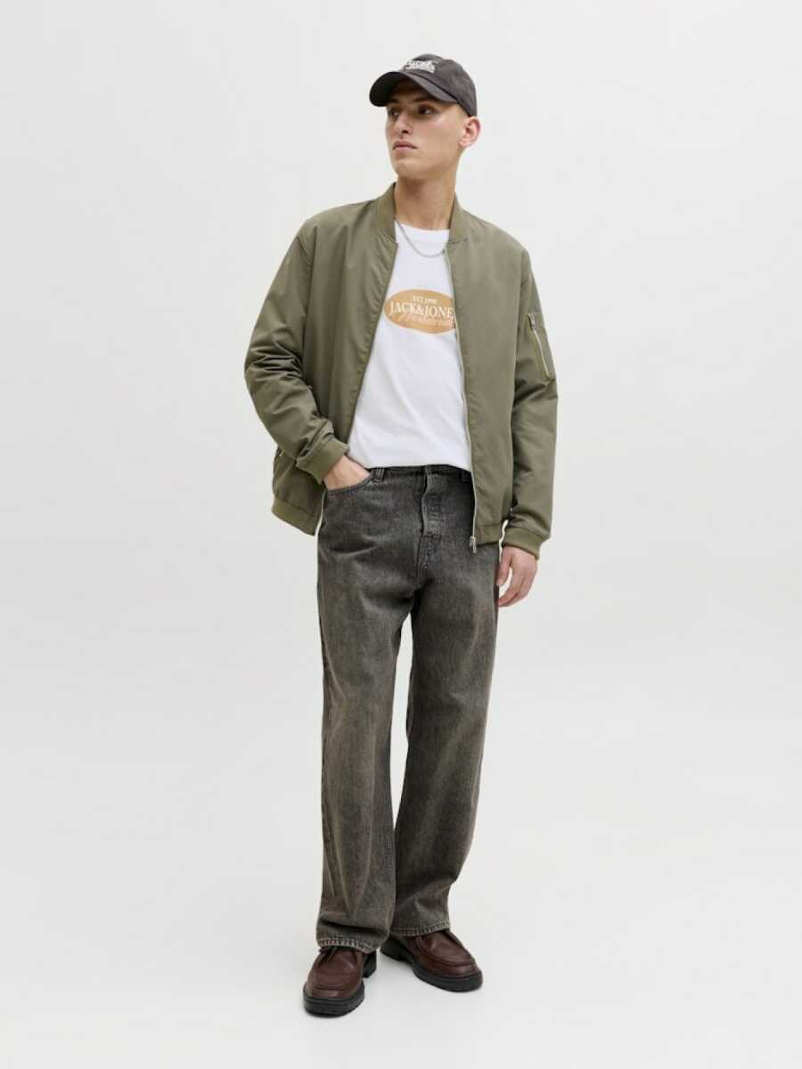 Jack Jones Catskılls Front Logo Regular Fit Erkek Tişört 12297891 - 3