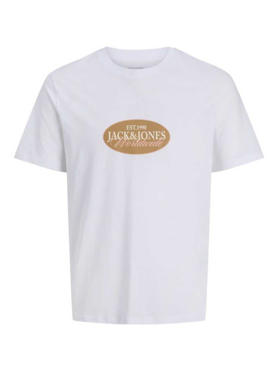 Jack Jones Catskılls Front Logo Regular Fit Erkek Tişört 12297891 - 5