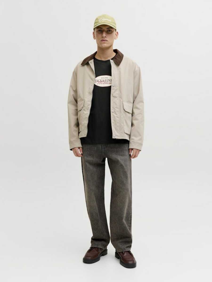Jack Jones Catskılls Front Logo Regular Fit Erkek Tişört 12297891 - 4