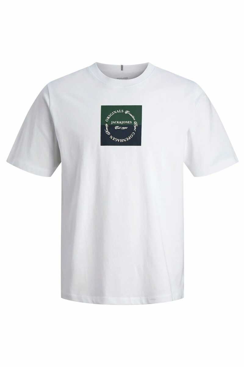 Jack Jones Catskılls Square Brandıng Logo Regular Fit Erkek Tişört 12290856 - 1