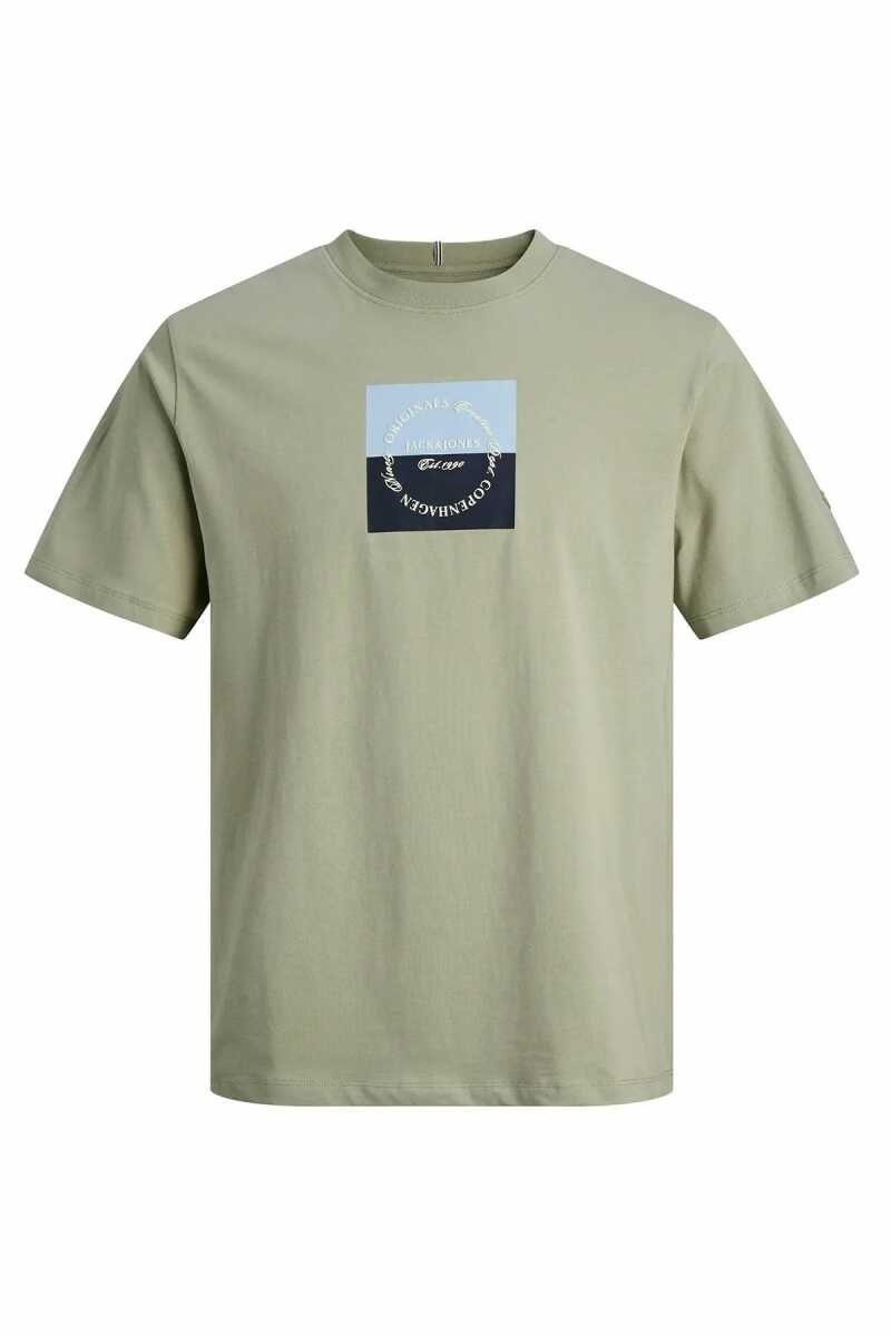 Jack Jones Catskılls Square Brandıng Logo Regular Fit Erkek Tişört 12290856 - 1