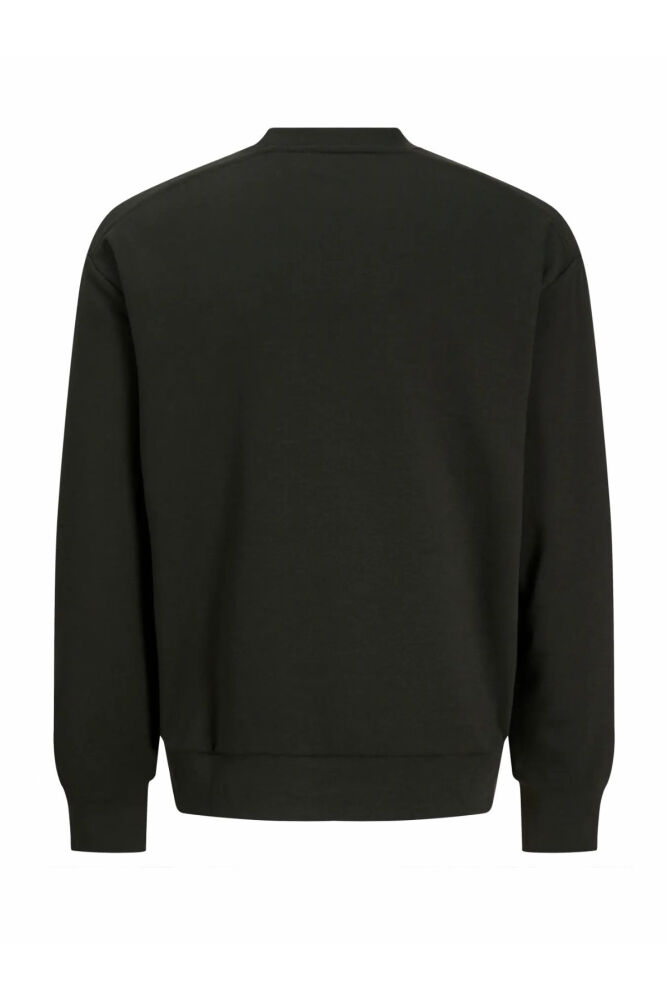 Jack Jones Clup Badge Relaxed Fit Bisiklet Yaka Erkek Sweat 12300444 (1)