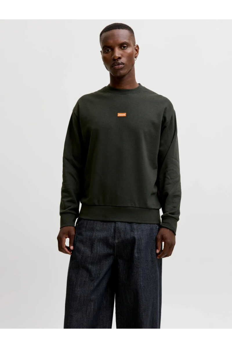 Jack Jones Clup Badge Relaxed Fit Bisiklet Yaka Erkek Sweat 12300444 - 3