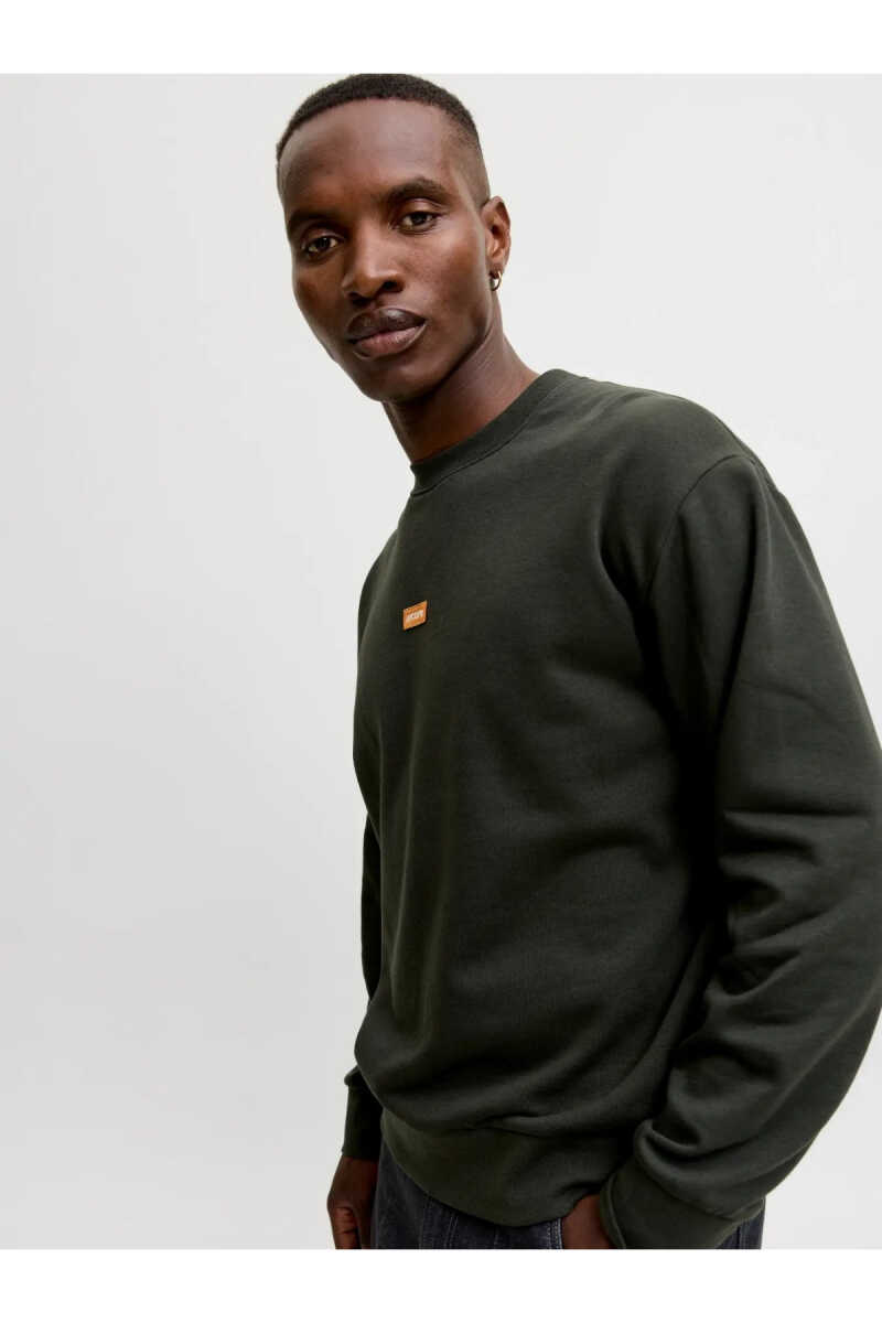 Jack Jones Clup Badge Relaxed Fit Bisiklet Yaka Erkek Sweat 12300444 - 5