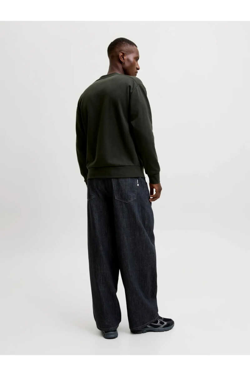 Jack Jones Clup Badge Relaxed Fit Bisiklet Yaka Erkek Sweat 12300444 - 6