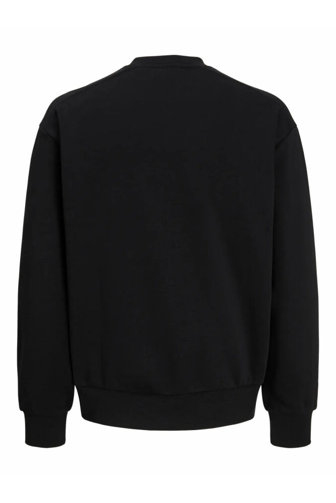 Jack Jones Clup Badge Relaxed Fit Bisiklet Yaka Erkek Sweat 12300444 (1)
