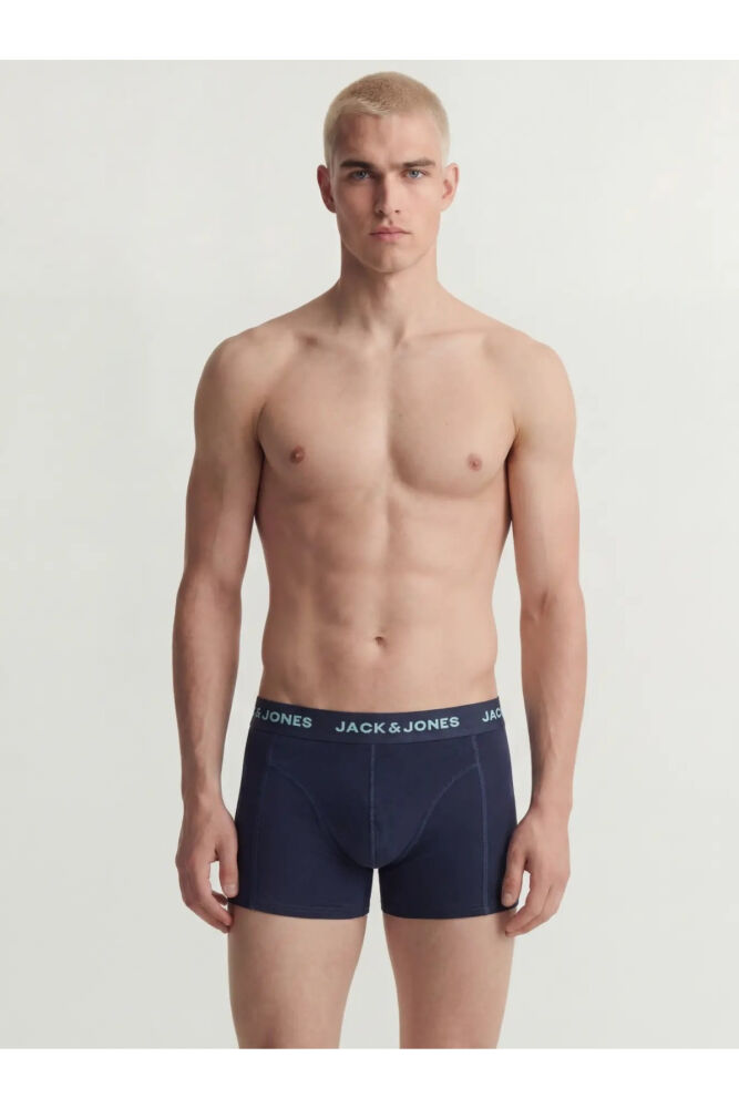 Jack Jones Connor Solıd 3 Lü Paket Erkek Boxer 12285740 (1)