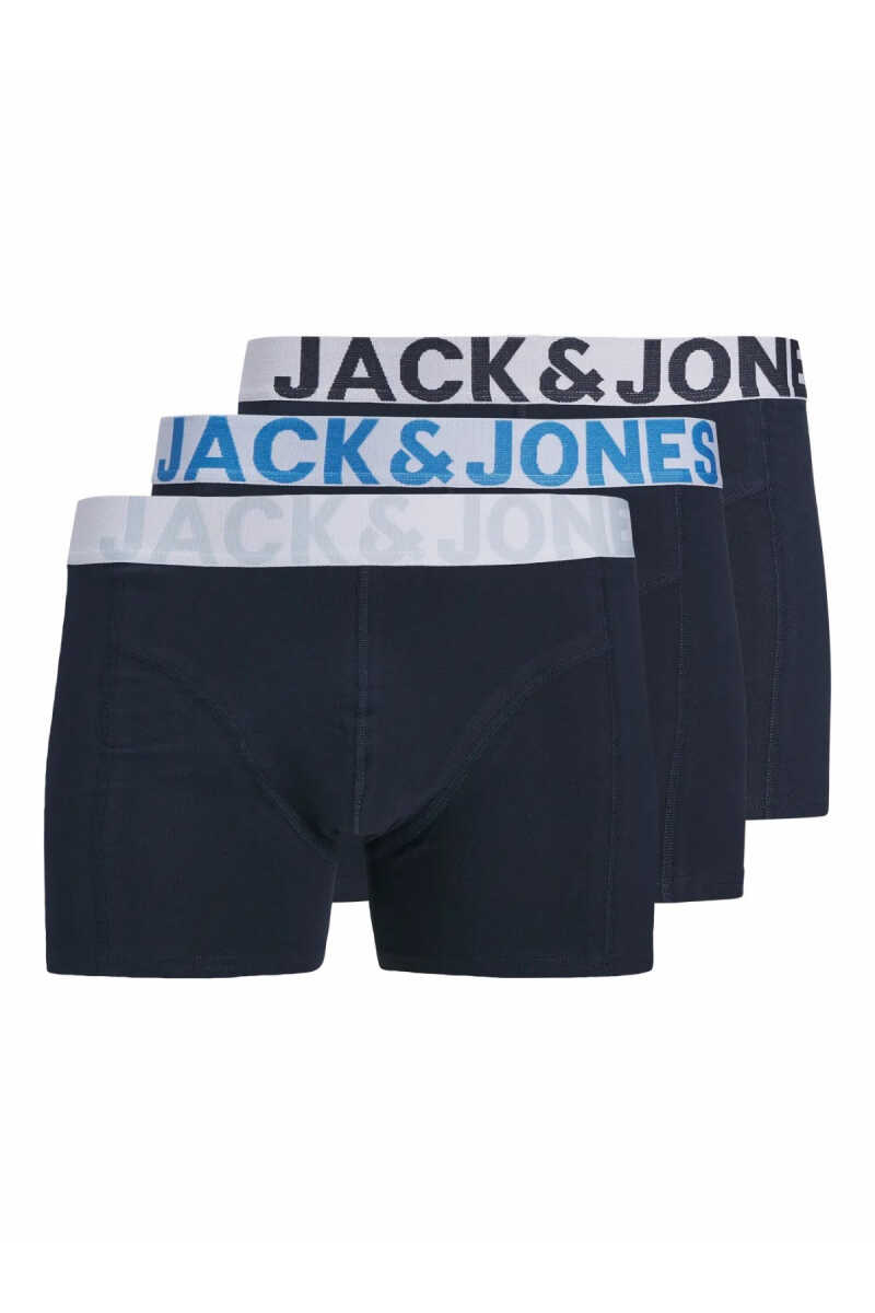 Jack Jones Connor Solıd 3 Lü Paket Erkek Boxer 12285740 - 1