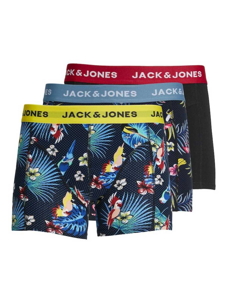 Jack Jones Crazy Solıd 3 Lü Paket Erkek Boxer 12194104 - 1
