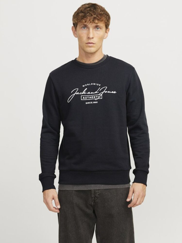 Jack Jones Errıs Bisiklet Yaka Erkek Sweat 12256837 (1)