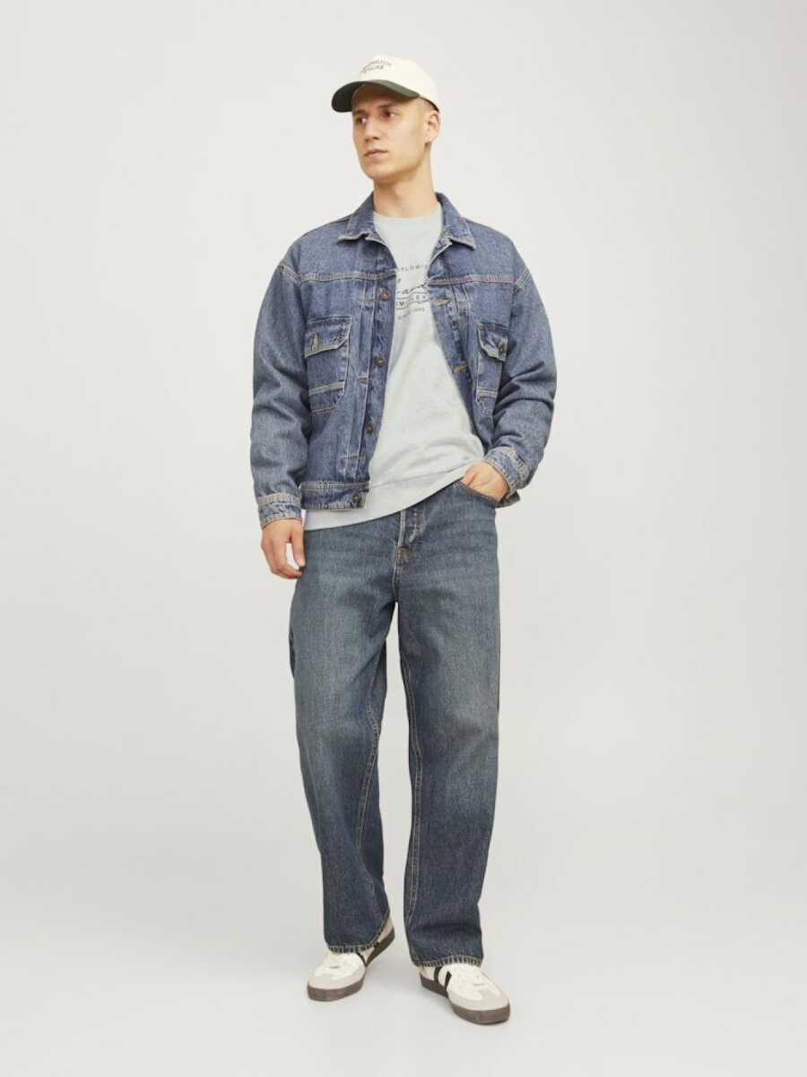 Jack Jones Errıs Bisiklet Yaka Erkek Sweat 12256837 - 4