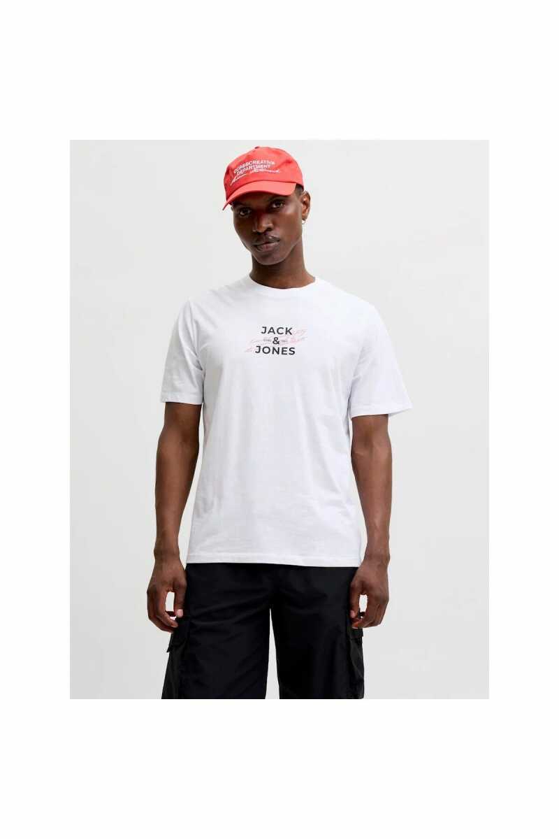 Jack Jones Etorna Front Print Regular Fit Erkek Tişört 12298583 - 1