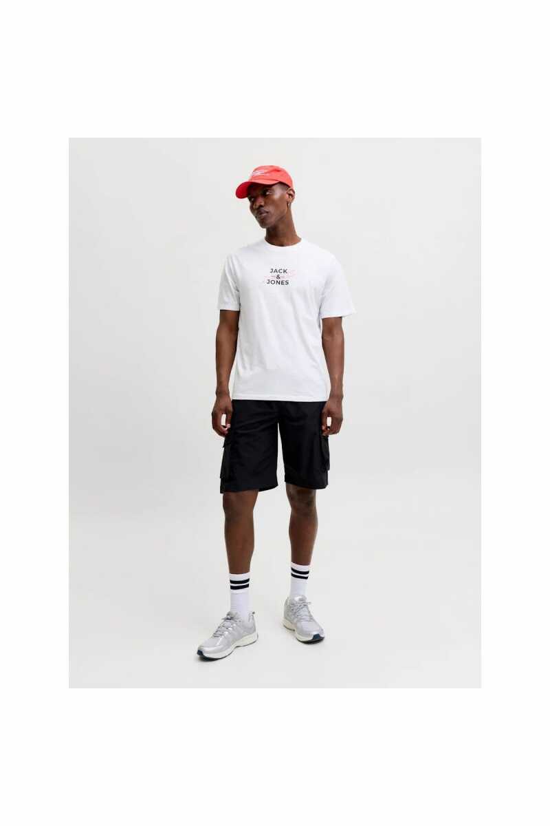 Jack Jones Etorna Front Print Regular Fit Erkek Tişört 12298583 - 2