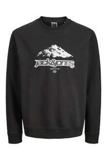 Jack Jones Flare Front Prınt Relax Fit Erkek Sweat 12285680