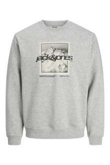 Jack Jones Flare Front Prınt Relax Fit Erkek Sweat 12285680
