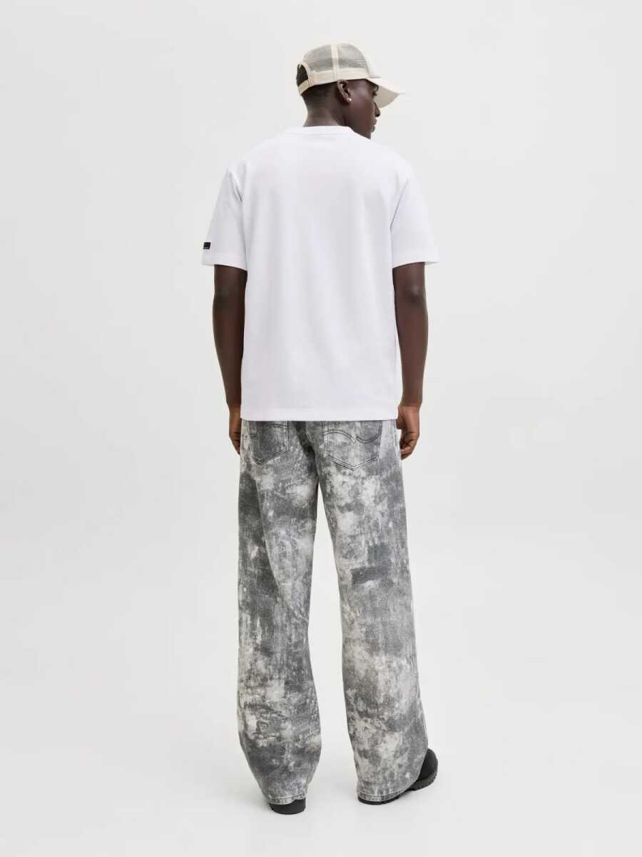 Jack Jones Fosıon Badge Relax Fit Erkek Tişört 12289962 - 4