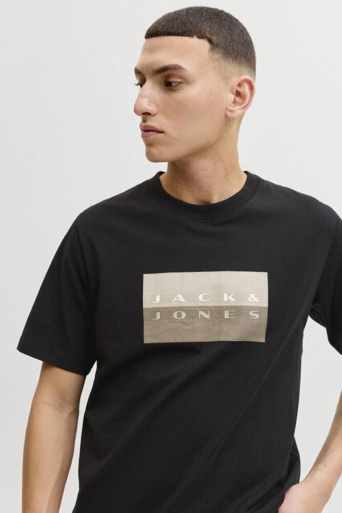 Jack Jones Fusıon Dots Print Regular Fit Erkek Tişört 12289863 (1)