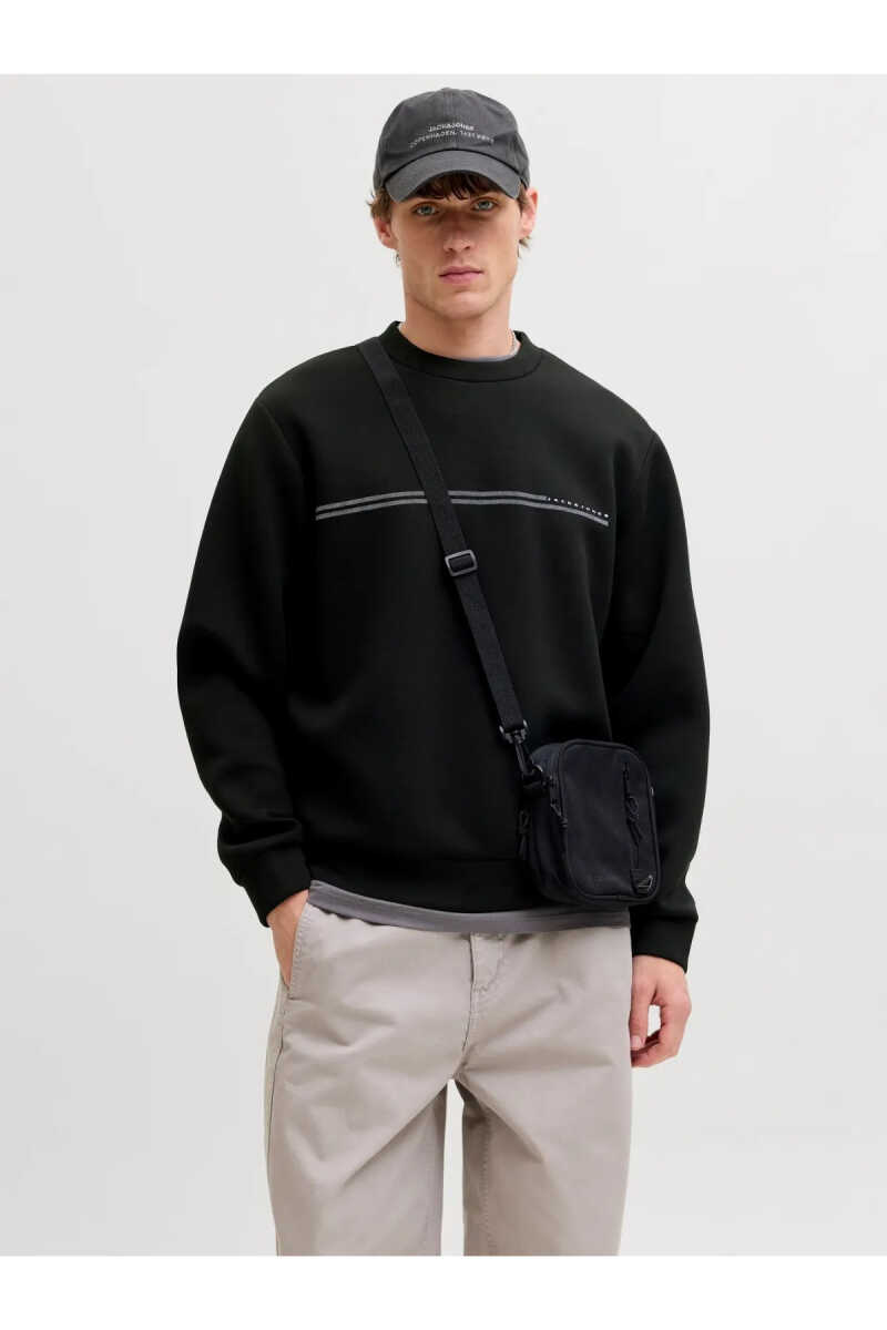 Jack Jones Fusıon Scuba Relaxed Fit Bisiklet Yaka Erkek Sweat 12289830 - 1