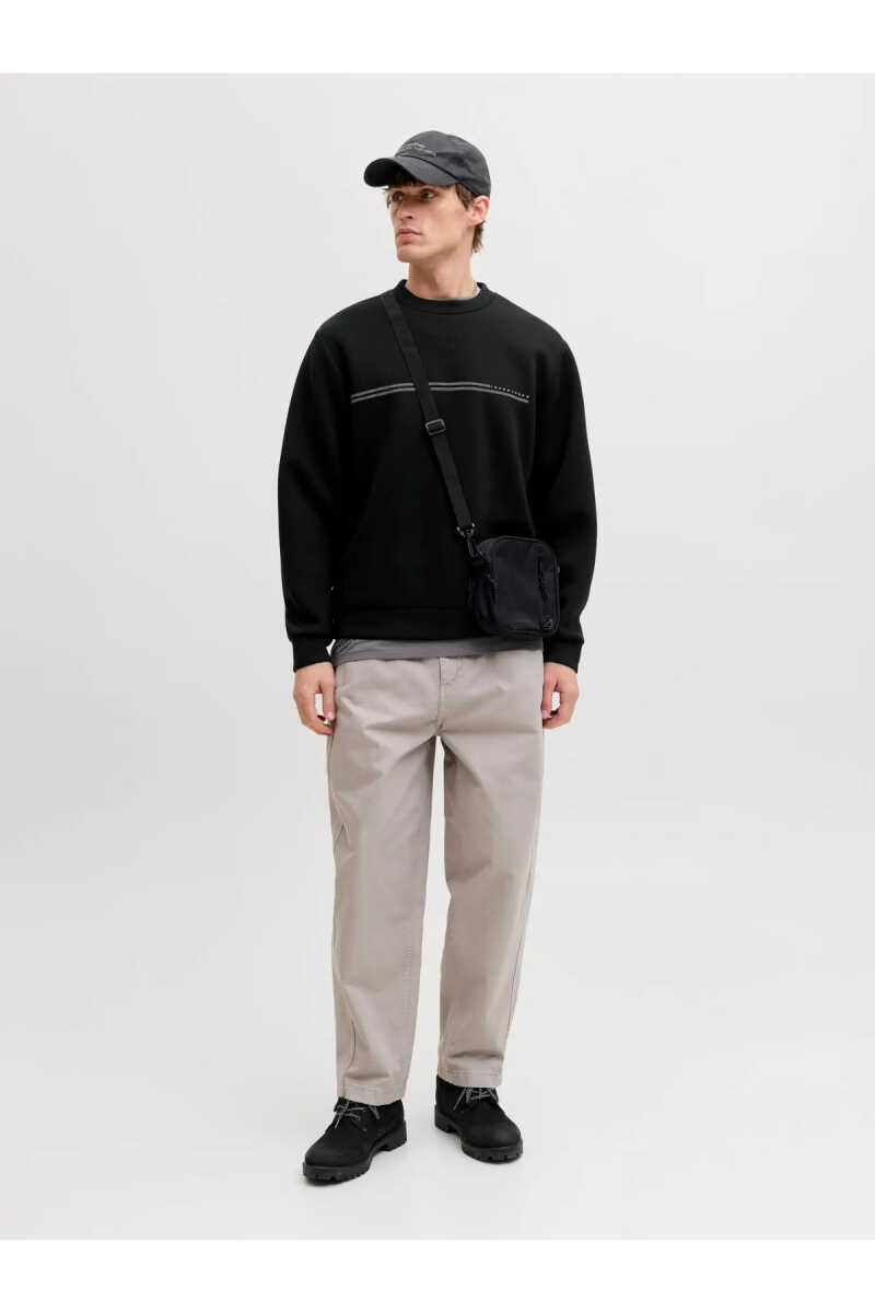 Jack Jones Fusıon Scuba Relaxed Fit Bisiklet Yaka Erkek Sweat 12289830 - 2