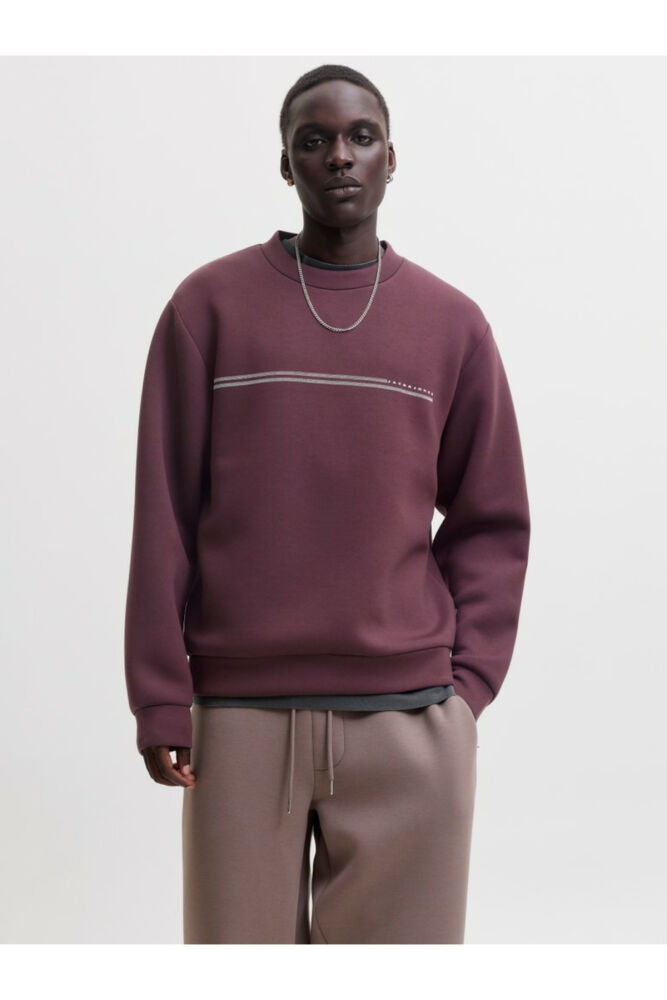 Jack Jones Fusıon Scuba Relaxed Fit Bisiklet Yaka Erkek Sweat 12289830