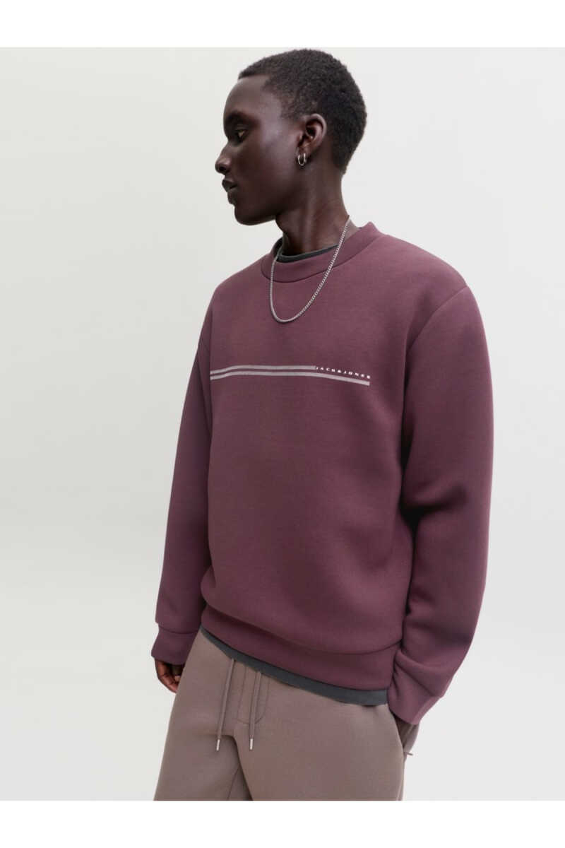 Jack Jones Fusıon Scuba Relaxed Fit Bisiklet Yaka Erkek Sweat 12289830 - 2