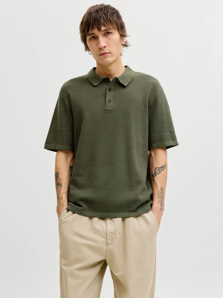 Jack Jones George Regular Fit Polo Yaka Triko Erkek Tişört 12268281