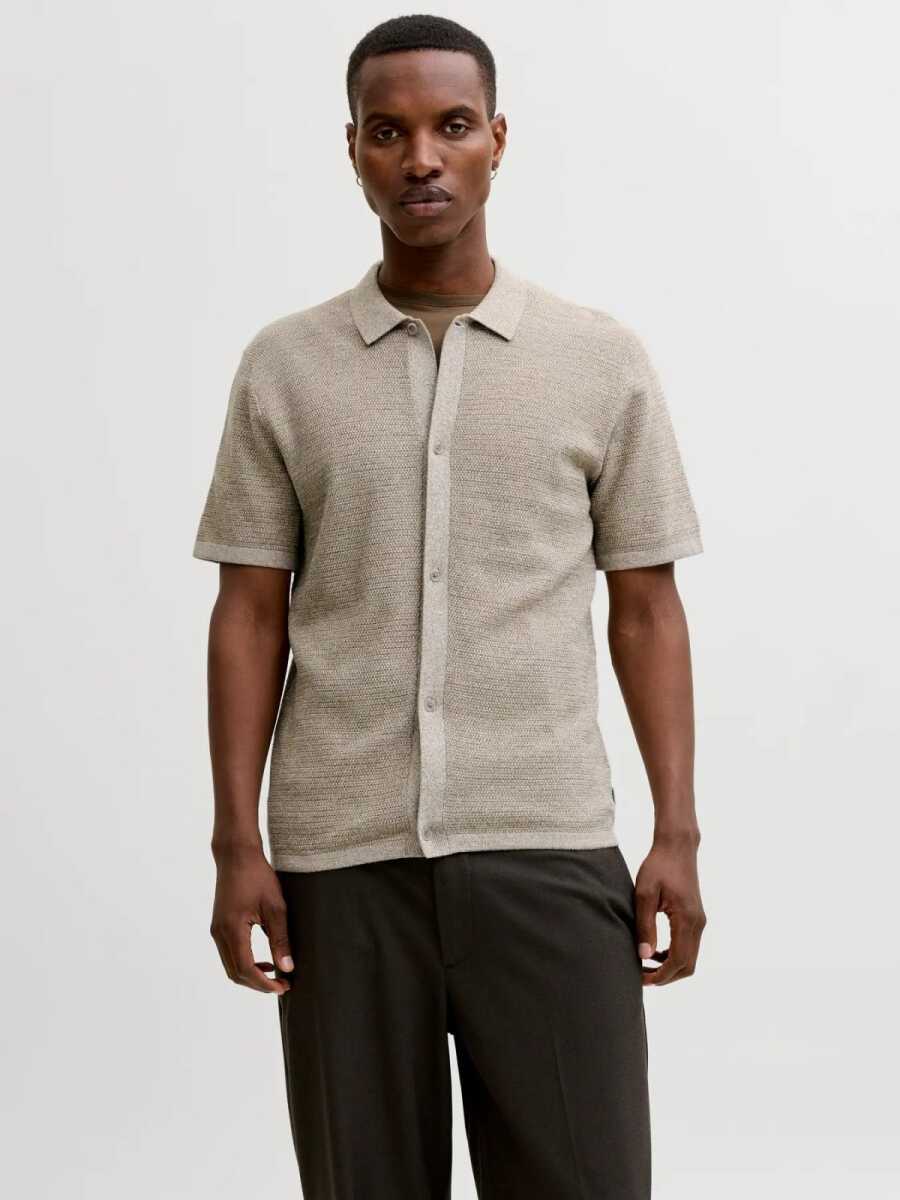 Jack Jones George Regular Fit Triko Erkek Polo Tişört 12288253 - 1