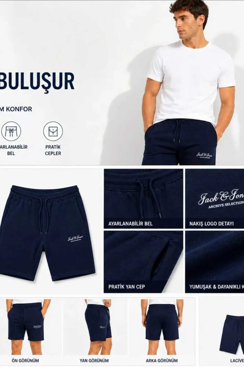 Jack Jones Gordon Archive Regular Fit Erkek Şort 12288638 - 3