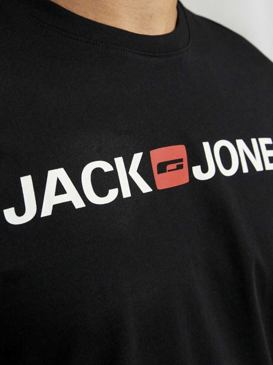 Jack Jones Logo Crew Neck Noos Erkek Tişört 12137126 - 4