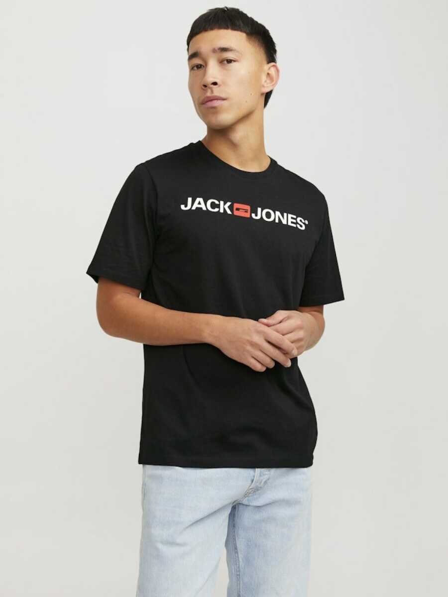 Jack Jones Logo Crew Neck Noos Erkek Tişört 12137126 - 1