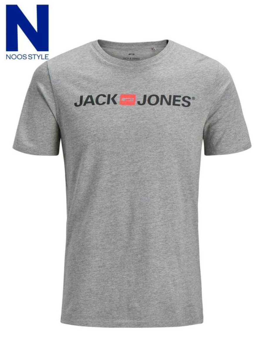 Jack Jones Logo Crew Neck Noos Erkek Tişört 12137126 - 3