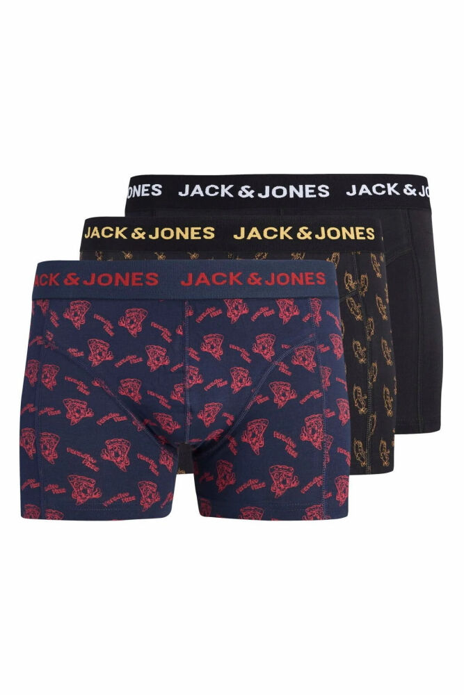 Jack Jones Logo Food 3 Lü Paket Erkek Boxer 12298686
