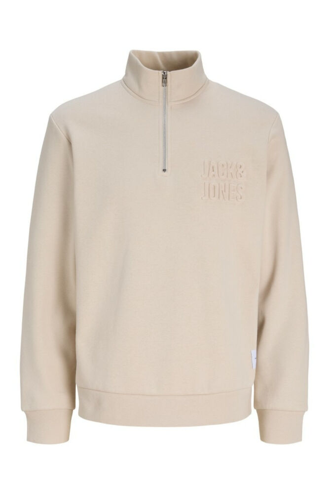 Jack Jones Newove Regular Fit Fermuarlı Yaka Erkek Sweat 12299799