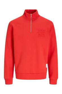 Jack Jones Newove Regular Fit Fermuarlı Yaka Erkek Sweat 12299799