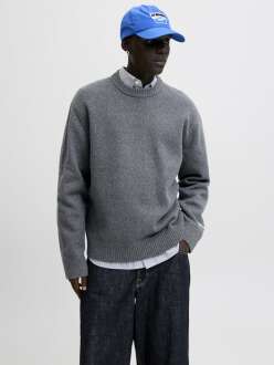 Jack Jones Norrebro Bisiklet Yaka Loose Fit Erkek Kazak 12282728