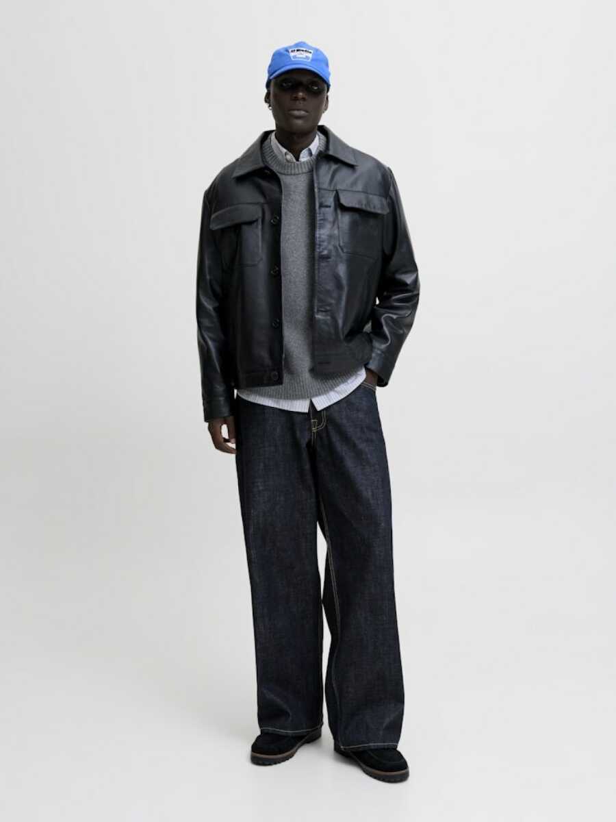 Jack Jones Norrebro Bisiklet Yaka Loose Fit Erkek Kazak 12282728 - 2
