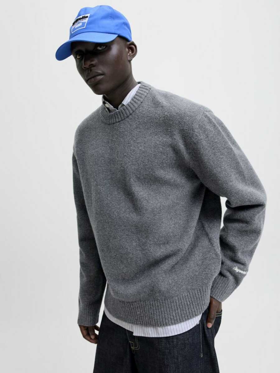 Jack Jones Norrebro Bisiklet Yaka Loose Fit Erkek Kazak 12282728 - 3