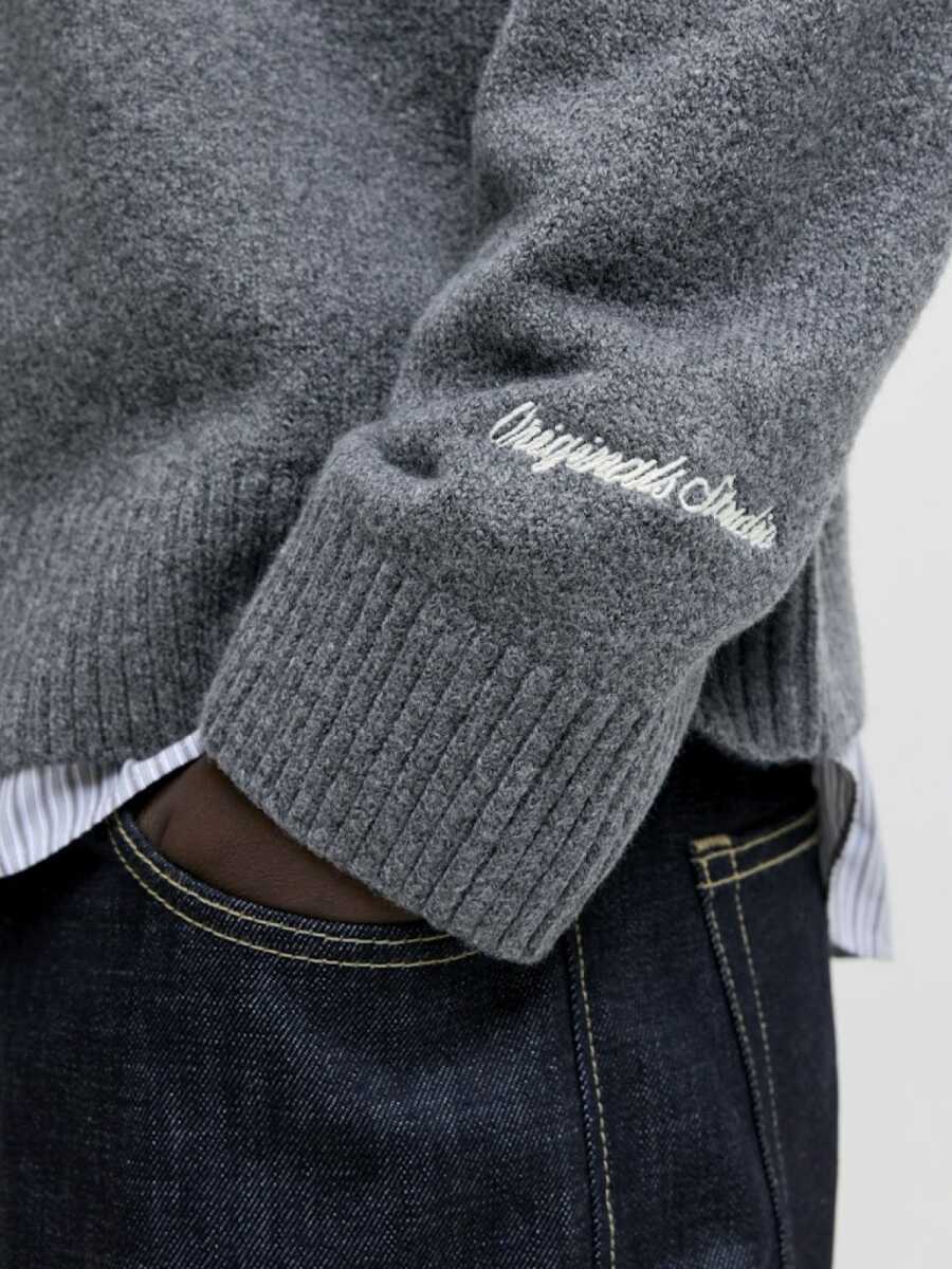 Jack Jones Norrebro Bisiklet Yaka Loose Fit Erkek Kazak 12282728 - 6