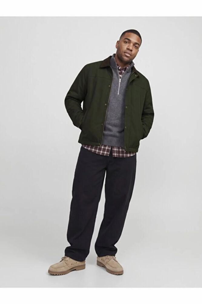 Jack Jones Norrebro Padded Barn Büyük Beden Erkek Ceket 12307768 (1)