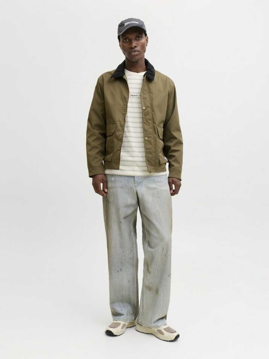 Jack Jones Norrebro Strıpe Çizgili Relax Fit Erkek Tişört 12291021 - 3