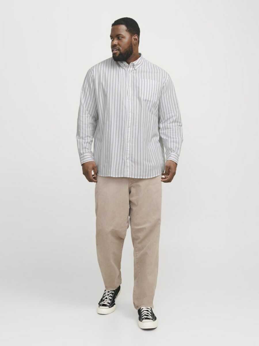 Jack Jones Oxford Plus Büyük Beden Erkek Gömlek 12190444 - 4