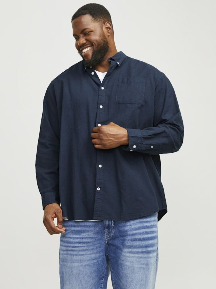 Jack Jones Oxford Plus Büyük Beden Erkek Gömlek 12190444