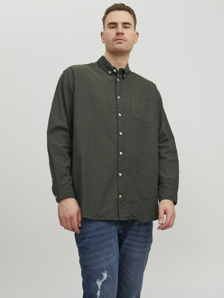 Jack Jones Oxford Plus Büyük Beden Erkek Gömlek 12190444