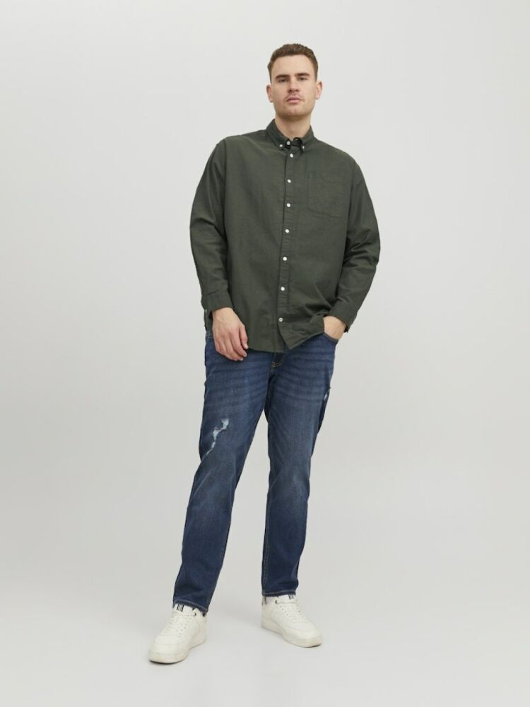 Jack Jones Oxford Plus Büyük Beden Erkek Gömlek 12190444 (1)
