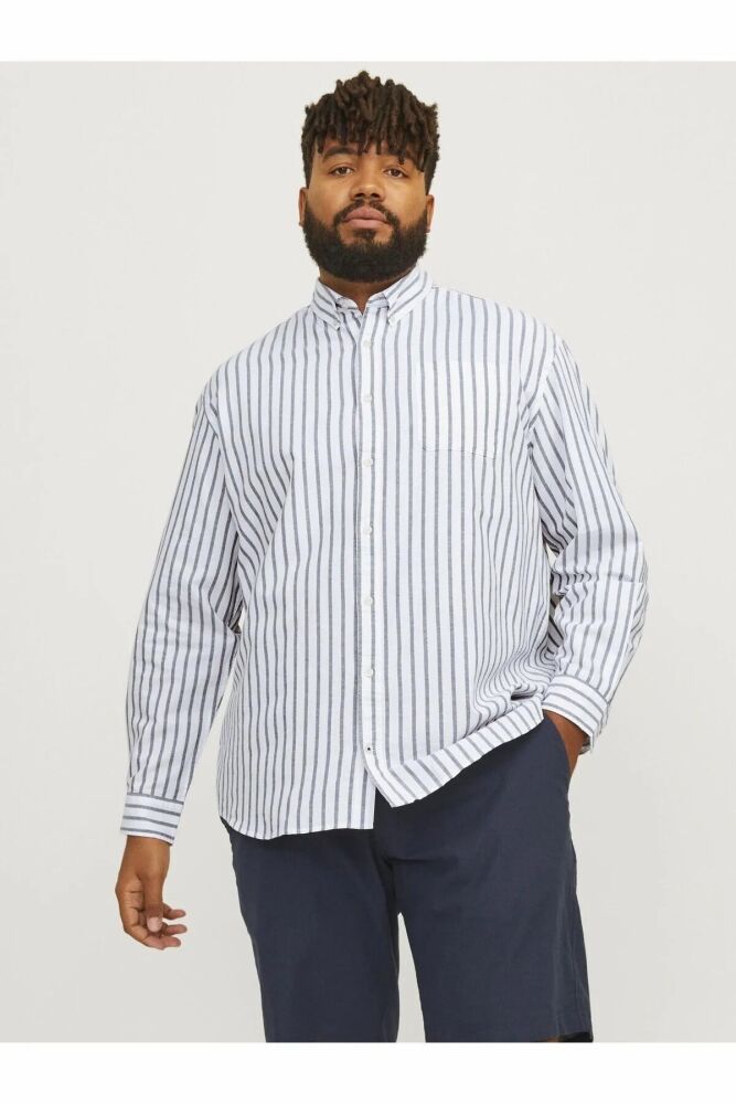 Jack Jones Oxford Plus Büyük Beden Erkek Gömlek 12190444