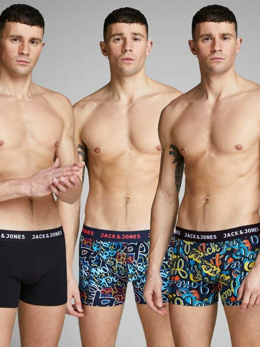 Jack Jones Pete 3 Lü Paket Erkek Baxer 12135973 - 1