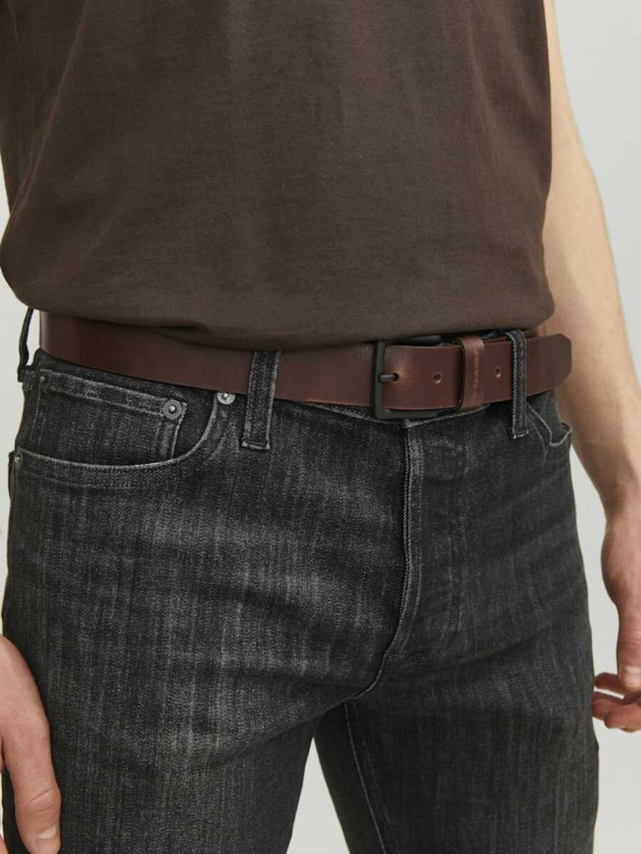 Jack Jones Roma Leather Erkek Hakiki Deri Erkek Kemer 12242687 - 4